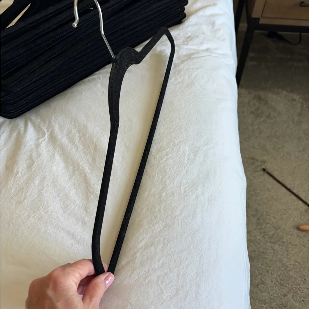 Set of 54 Black Velvet Hangers